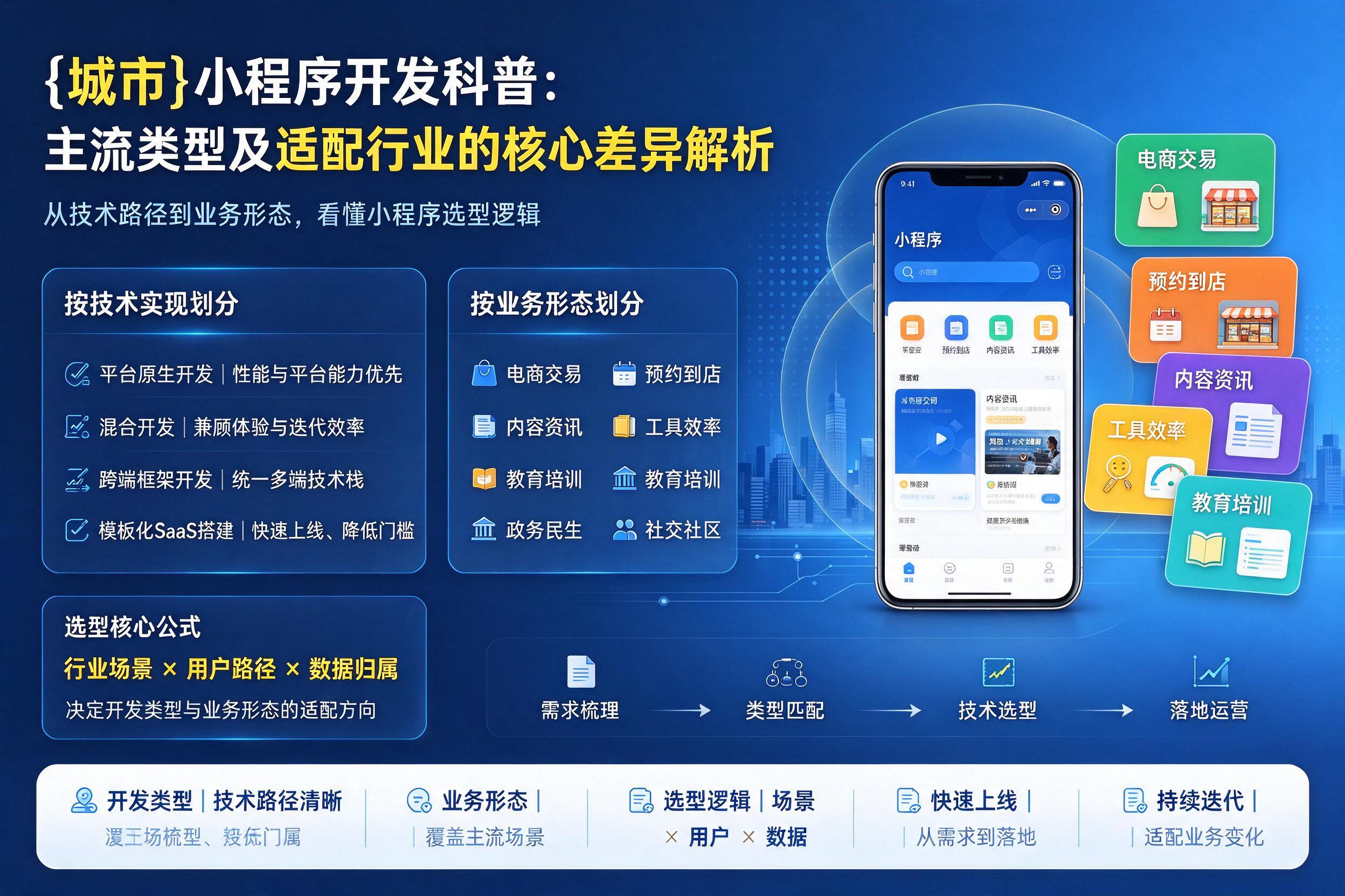 敦煌小程序开发科普：主流类型及适配行业的核心差异解析